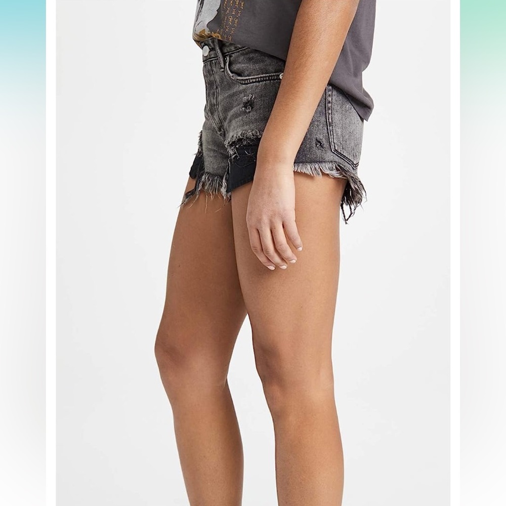 Free People We the Free Loving Good Vibrations Cutoff Shorts sz 28 - Picture 6 of 7
